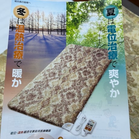 温熱と電位治療の敷きふとん　エコホット（シングルサイズ）　専用シーツ付き