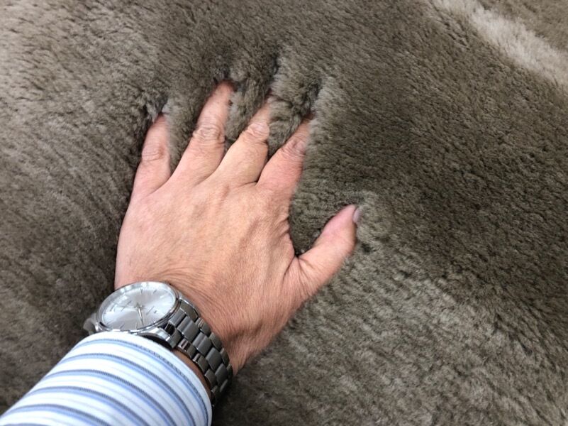 山甚物産ジンペット最高ランク超高密度ムートンシーツ　毛長35mm日本製未使用新品 日本製 高密度ムートンシーツ 毛長35mm（ダブルサイズ） | （有