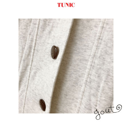 TUNIC【ロングガウン 40接結・無地】 BE