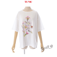 TUNIC【5分袖Tシャツ ワンポイントCoCoちゃん】