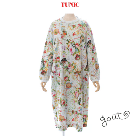 TUNIC【40接結・ローズエンジェル トレーナーワンピース】 GY・BL