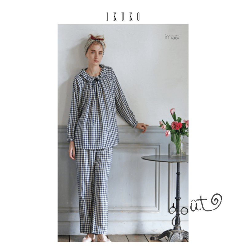 IKUKO長袖ガーゼパジャマ