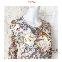 TUNIC【8分袖シャツ 60接結・レースレディ】GY