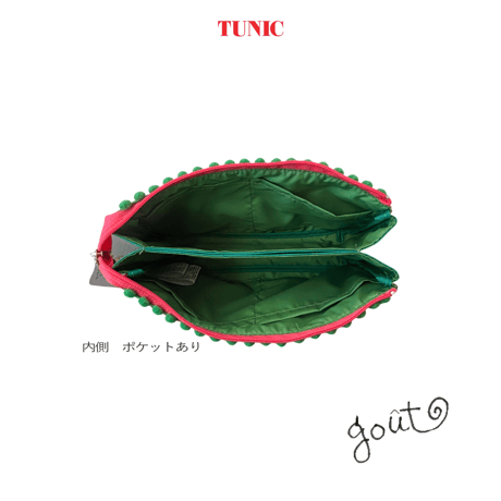 TUNIC【マカロンタウンのツインズポーチ】A