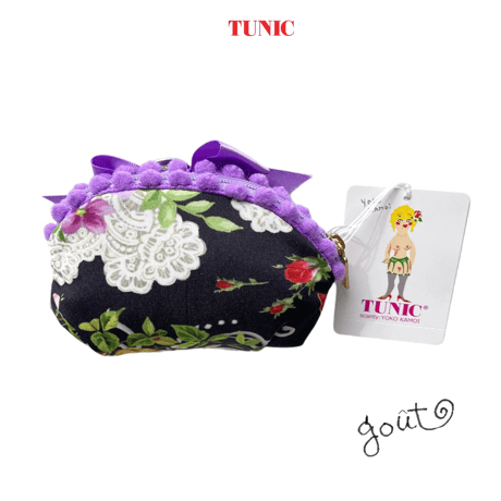 TUNIC【エステルスムース ミニポーチ】 BL