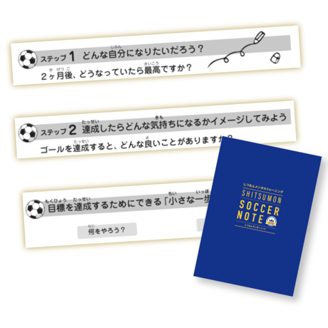 サッカーが上手になる！しつもんサッカーノート