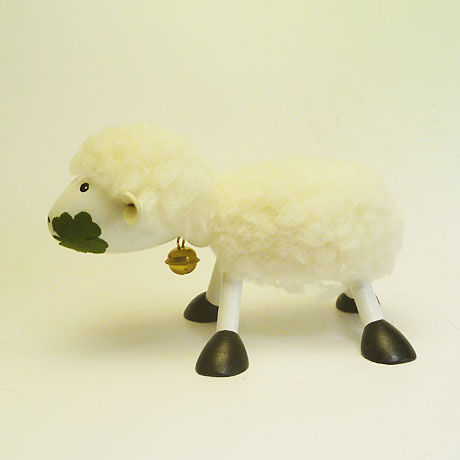 木の動物 Animal&Zooシリーズ【羊/ホワイト】チェコABAfactory社製