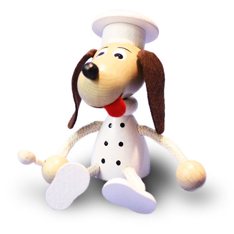 チェコおすわり人形 犬のコックさん ABAfactory | おすわり人形ドットコム
