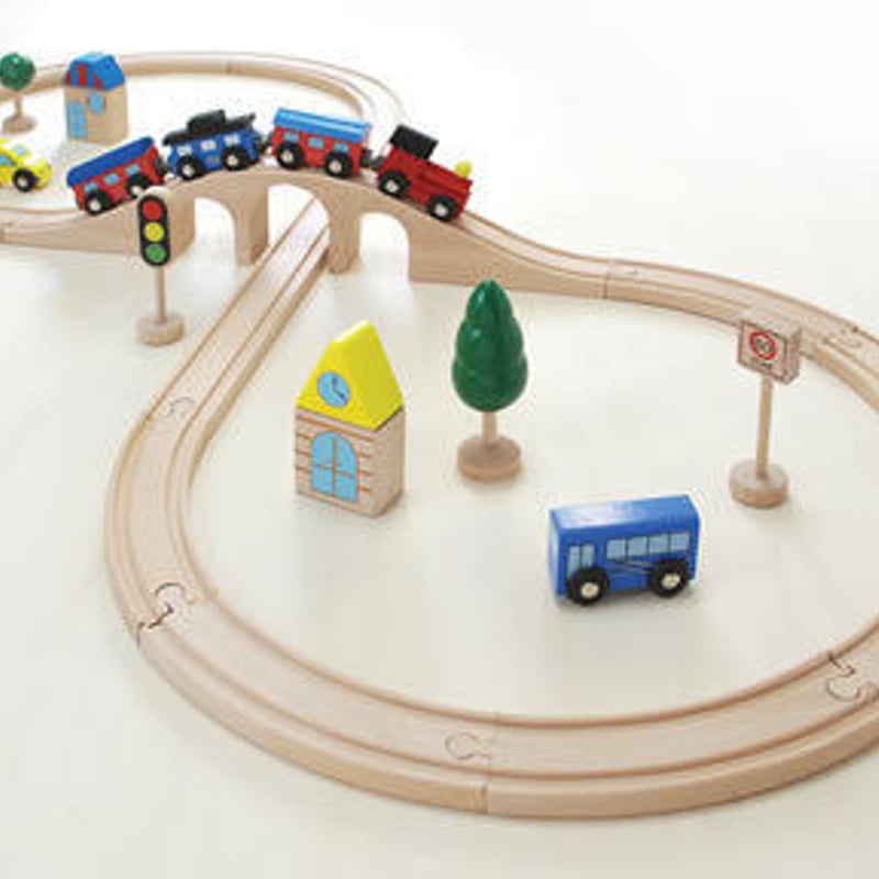 だいわ/汽車レールセットスタンダード【29pcs】(木製汽車レール だいわ/汽車レールセットスタンダード【29pcs】(木製汽車レール
