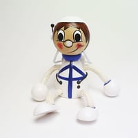 チェコの木製おすわり人形【海賊withオウム/ABAfactory】 | おすわり 