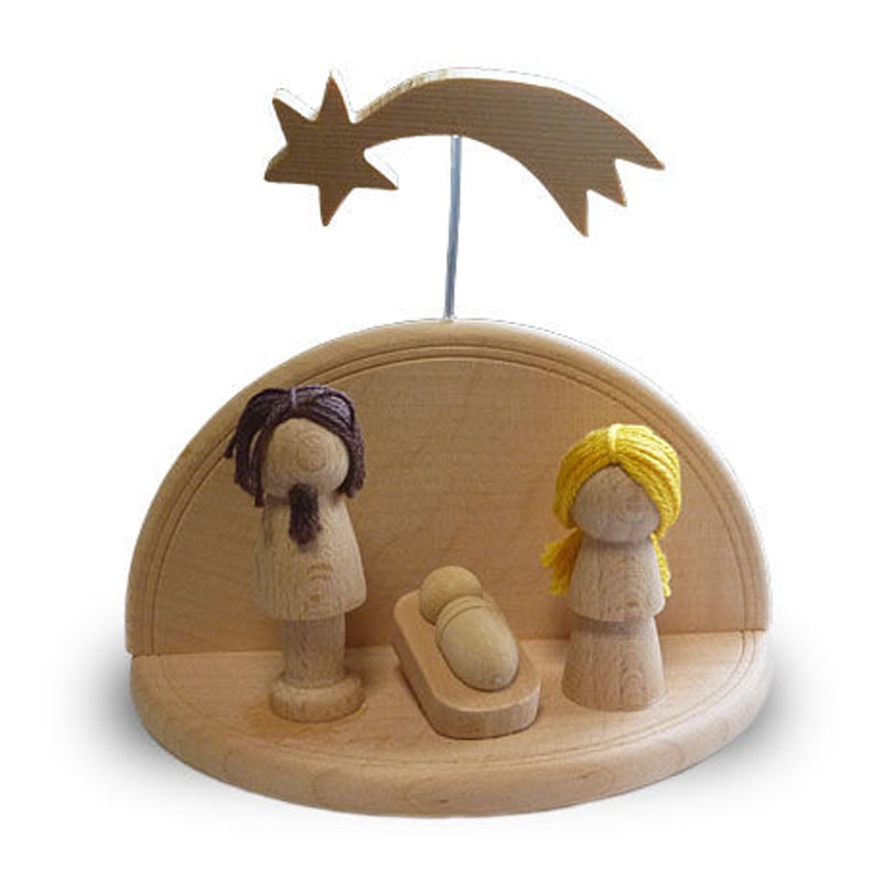 キリスト降誕 木製インテリア オブジェ キリスト降誕 木製インテリア オブジェ