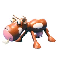木の動物 Animal&Zooシリーズ【牛/ブラウン】チェコABAfactory社製