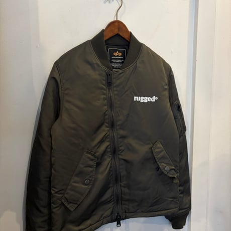 【ラス１】RUGGED on used/ALPHA MA-1 jacket (M)