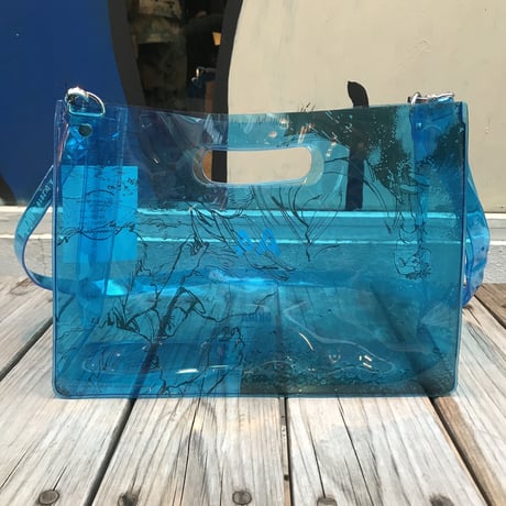 【Web限定】AKIRA Art of Wall x nana-nana A4 Clear Bag (Blue)