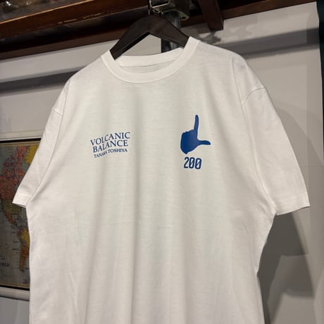 【ラス1 】RUGGED × 田中稔也  "TOSHIYA TANAKA J.LEAGUE 200matches " tee (White/5.6oz)