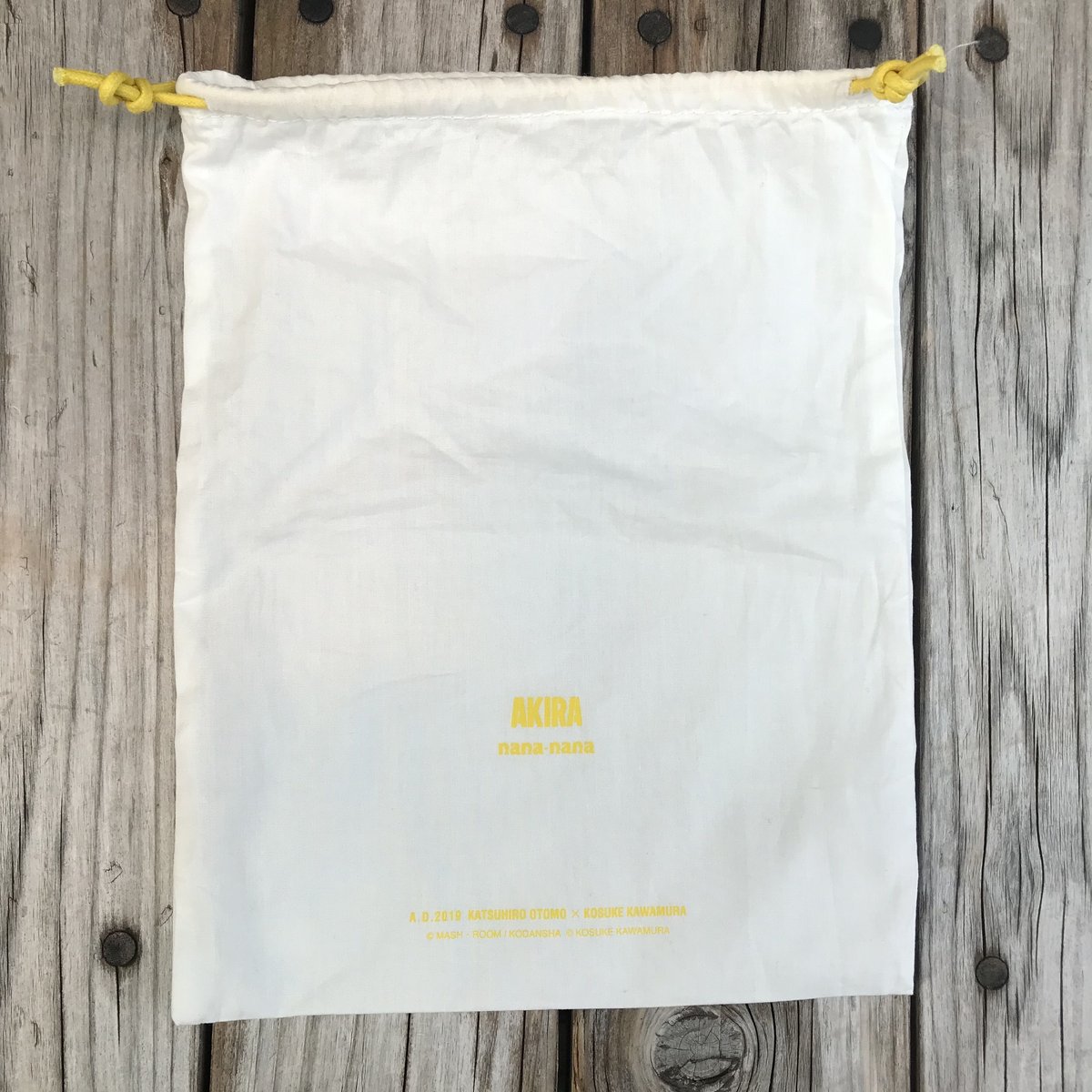 AKIRA アートオブウォール x nana-nana A5　YELLOW ラス1】AKIRA Art of Wall x nana-nana A5 Clear Bag