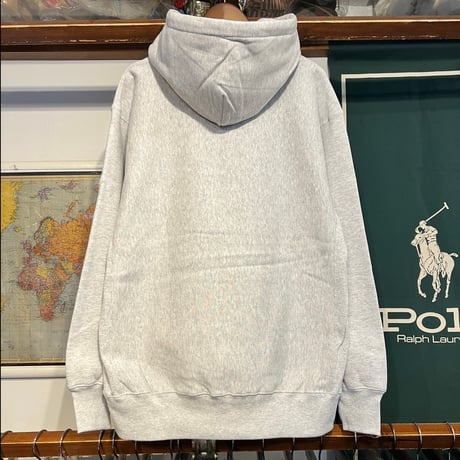 【残り僅か】RUGGED "POLO MONROE" heavy-weight sweat hoodie (Ash/12.0oz)