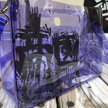 【残り僅か】AKIRA Art of Wall x nana-nana A5 Clear Bag (Purple)