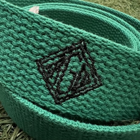 【web限定】RUGGED "rhombus logo" G.l.belt (green)