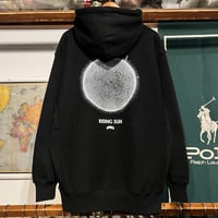 【残り僅か】RUGGED ”RISING SUN" heavy weight sweat hoodie (Black/12.0oz)