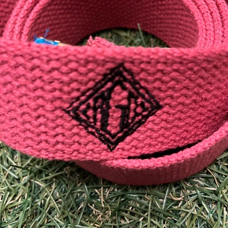 【web限定】RUGGED "rhombus logo" G.l.belt ( Deep pink)