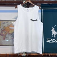 RUGGED "rugged®︎” tanktop (White/5.6oz)