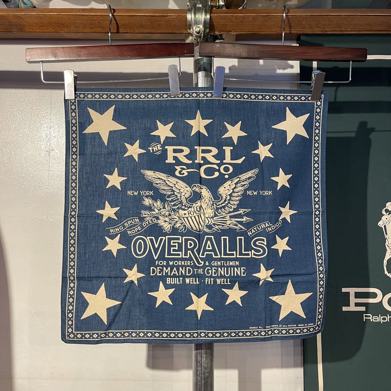 DOUBLE RL & CO. バンダナ イーグル デザイン RRL (ダブルアールエル) イーグルプリント バンダナ MADE IN