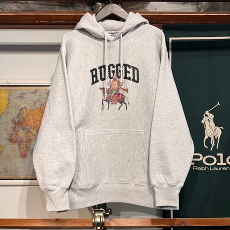 RUGGED "YAMA" heavy-weight sweat hoodie (Ash/12.0oz)