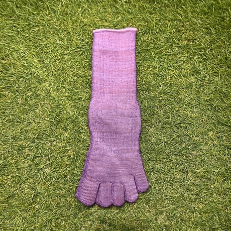 【ラス1 】F.K.M cotton pile 5fingers Socks(Purple)
