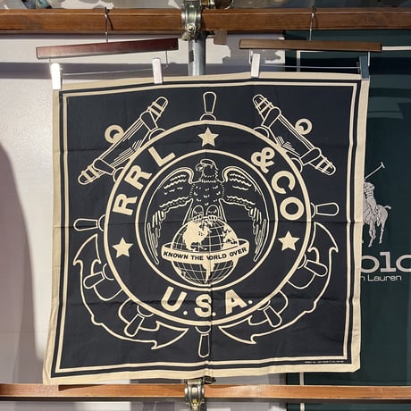 【ラス１】RRL "KNOWN THE WORLD OVER" bandana