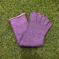 【ラス1 】F.K.M cotton pile 5fingers Socks(Purple)