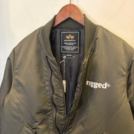 【ラス１】RUGGED on used/ALPHA MA-1 jacket (M)