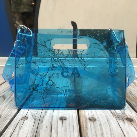 【ラス１】AKIRA Art of Wall x nana-nana A5 Clear Bag (Blue)
