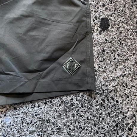 【ラス１】RUGGED "rhombus" Teflon triple defense removable storage Bag shorts(Khaki)