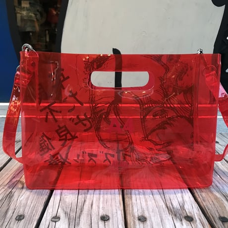【残り僅か】AKIRA Art of Wall x nana-nana A4 Clear Bag (Red)