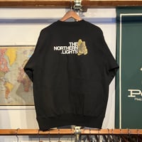 RUGGED"THE NORTHERN LIGHTS" heavy weight sweat(12.0oz/Black)
