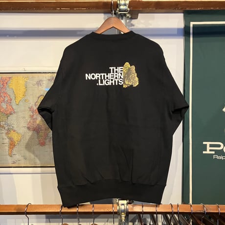 RUGGED"THE NORTHERN LIGHTS" heavy weight sweat(12.0oz/Black)