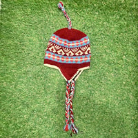 【Web限定】Hand knit ethnic ear flap beanie(made in Nepal)12