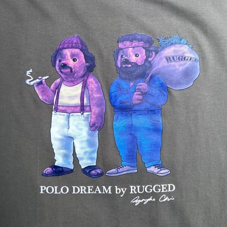 【ラス1 】RUGGED ”POLO DREAM" tee (Light Olive/5.6oz)