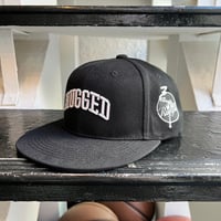 【web限定/ラス1 】RUGGED "ARCH LOGO" snapback (Black)