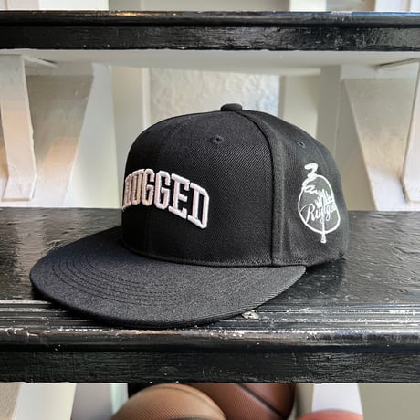 【web限定/ラス1 】RUGGED "ARCH LOGO" snapback (Black)