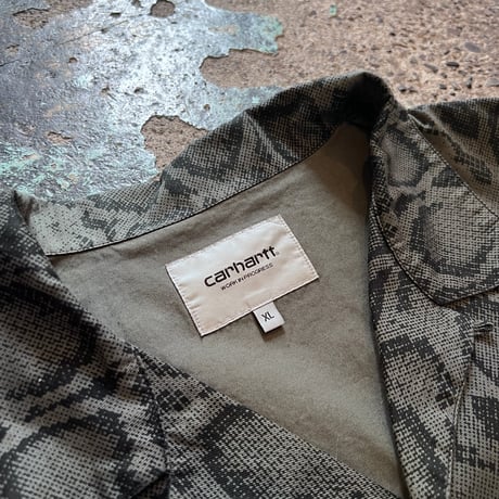 【used】Carhartt WIP S/S SNAKE CAMO SHIRT(XL)
