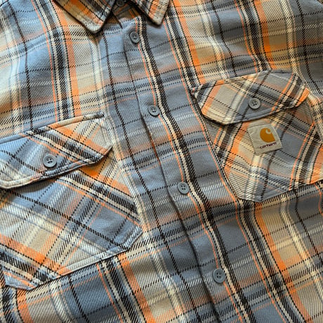【used】Carhartt WIP L/S TUNICK SHIRT (Gentle Blue/XL)