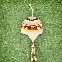 【Web限定】Hand knit ethnic ear flap beanie(made in Nepal)⑧