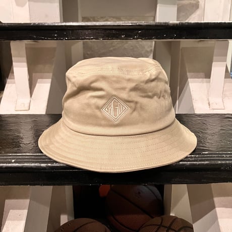 【ラス１】RUGGED ”rhombus" buckethat (Khaki)
