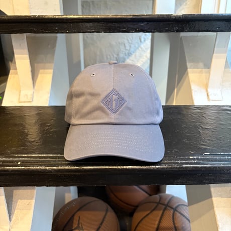 【ラス１】RUGGED "rhombus" logo 6panel cap(Acid blue)