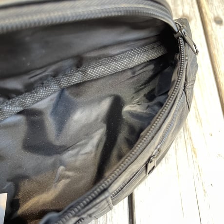 【残り僅か】No brand fake leather waist bag (Black)