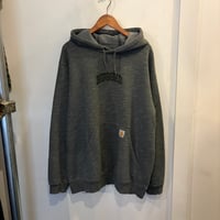 【ラス１】RUGGED on vintage/Carhartt ''SMALL ARCH" LOOSE FIT heavy-weight hoodie (L)