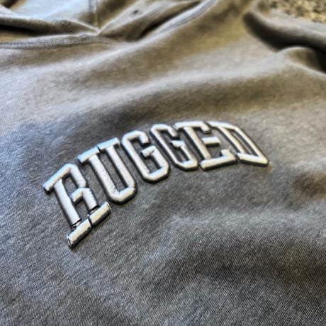 【ラス１】RUGGED on vintage / STRUCTURE "SMALL ARCH" light hoodie (XL)
