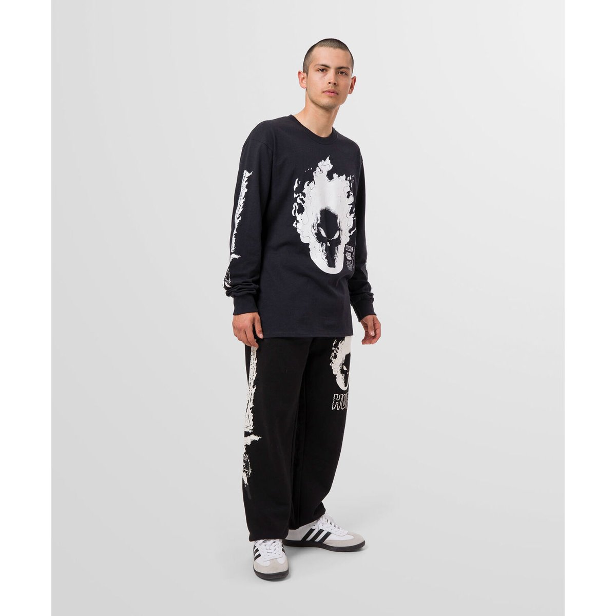 残り僅か】HUF × MARVEL GHOST RIDER FLEECE PANT | RU...